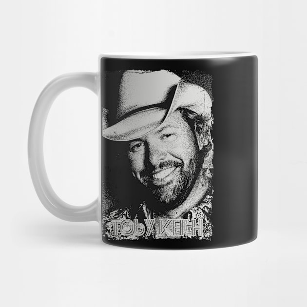 Toby Keith// black white design T-Shirt by YukieapparelShop